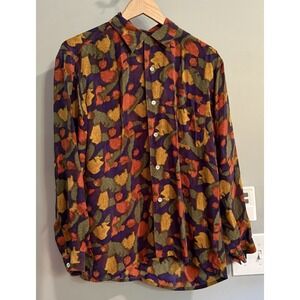 Equipment Multicolor Abstract Blouse